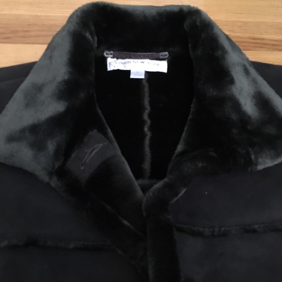 Jones New York Other - Vintage Jones New York Olive Faux Fur Suede Coat